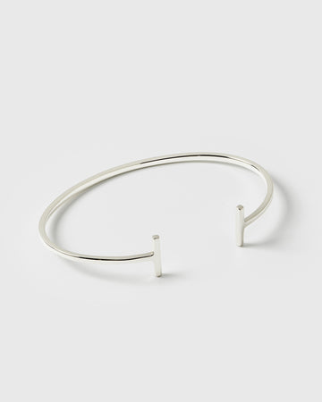 Strict Bar Bangle Silver