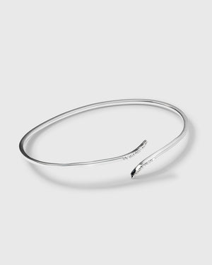 Sparkle Wrap Bangle Silver