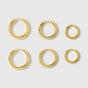 Beloved Fat Hoops Set Gold