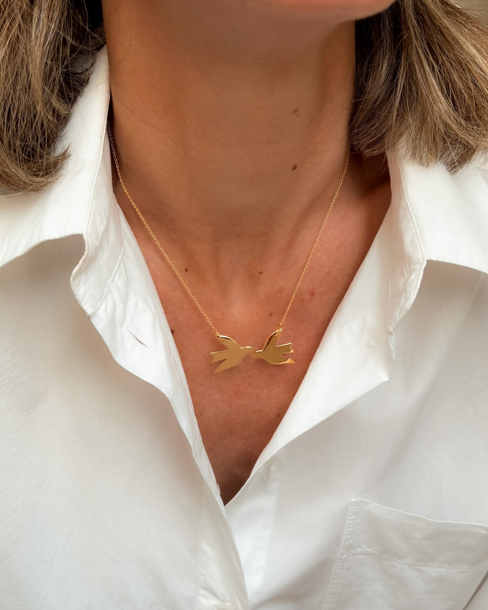 Birdy Necklace Gold
