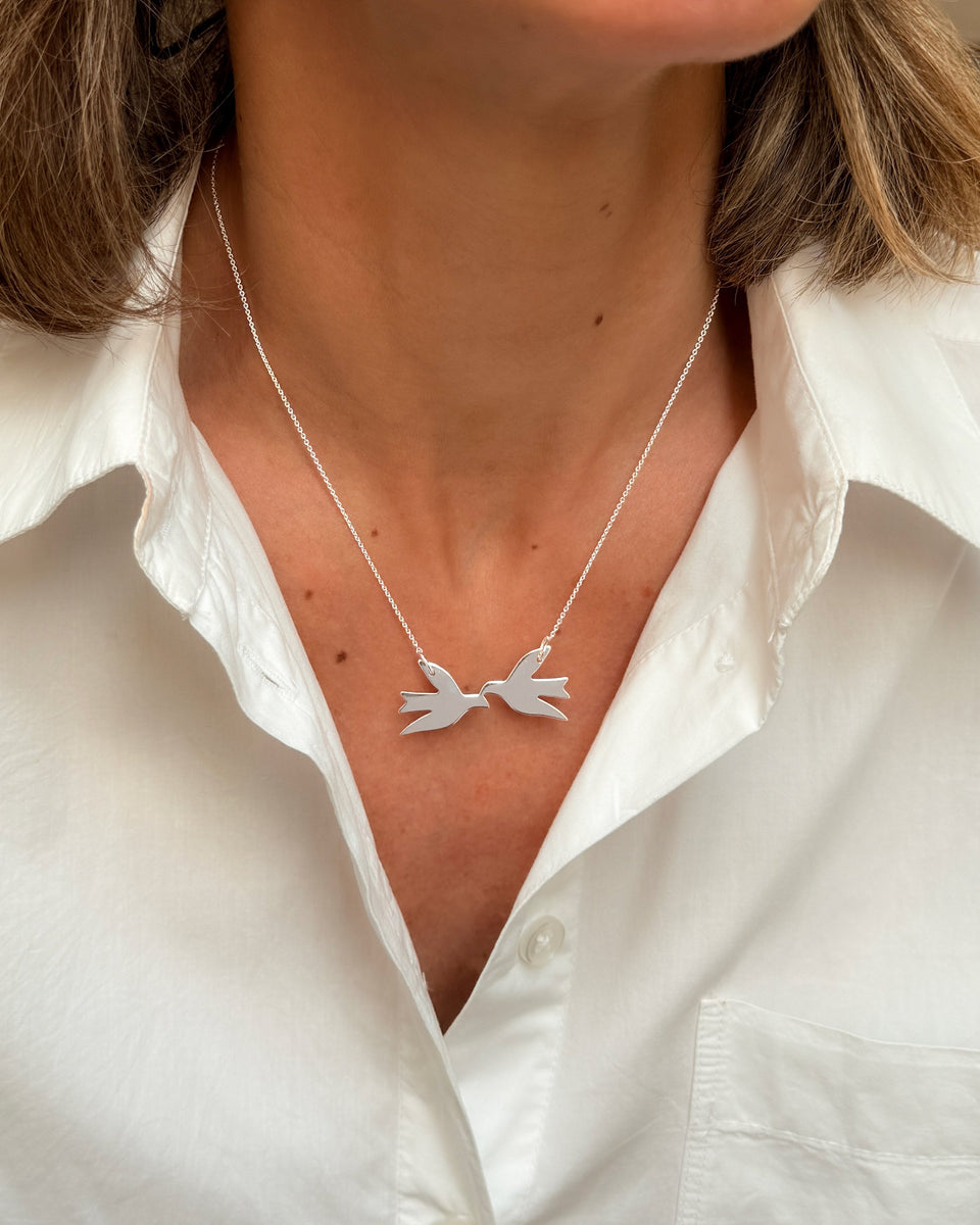 Birdy Necklace Silver