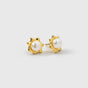 Florentina Pearl Studs Gold