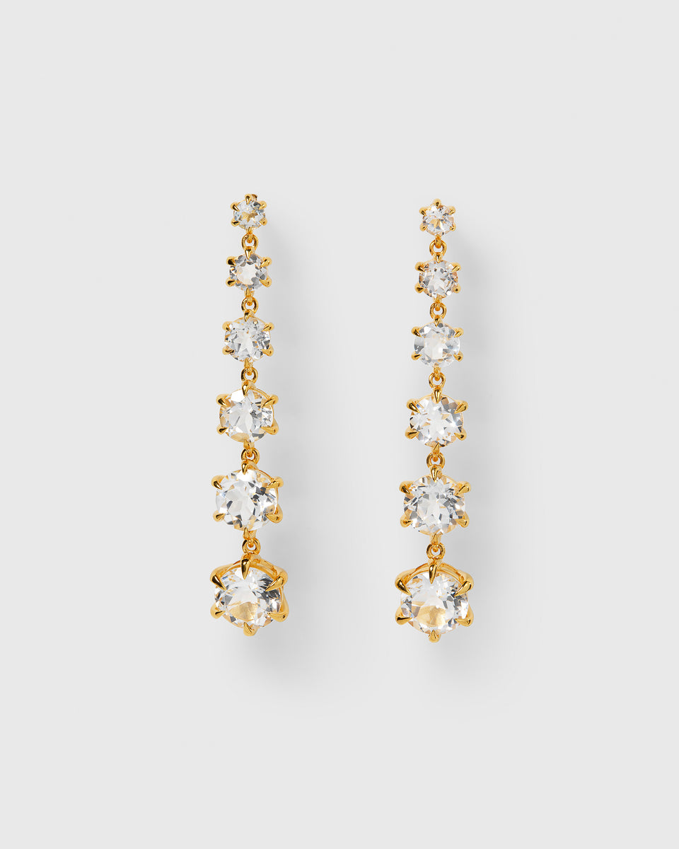 Valora Long Earrings Gold