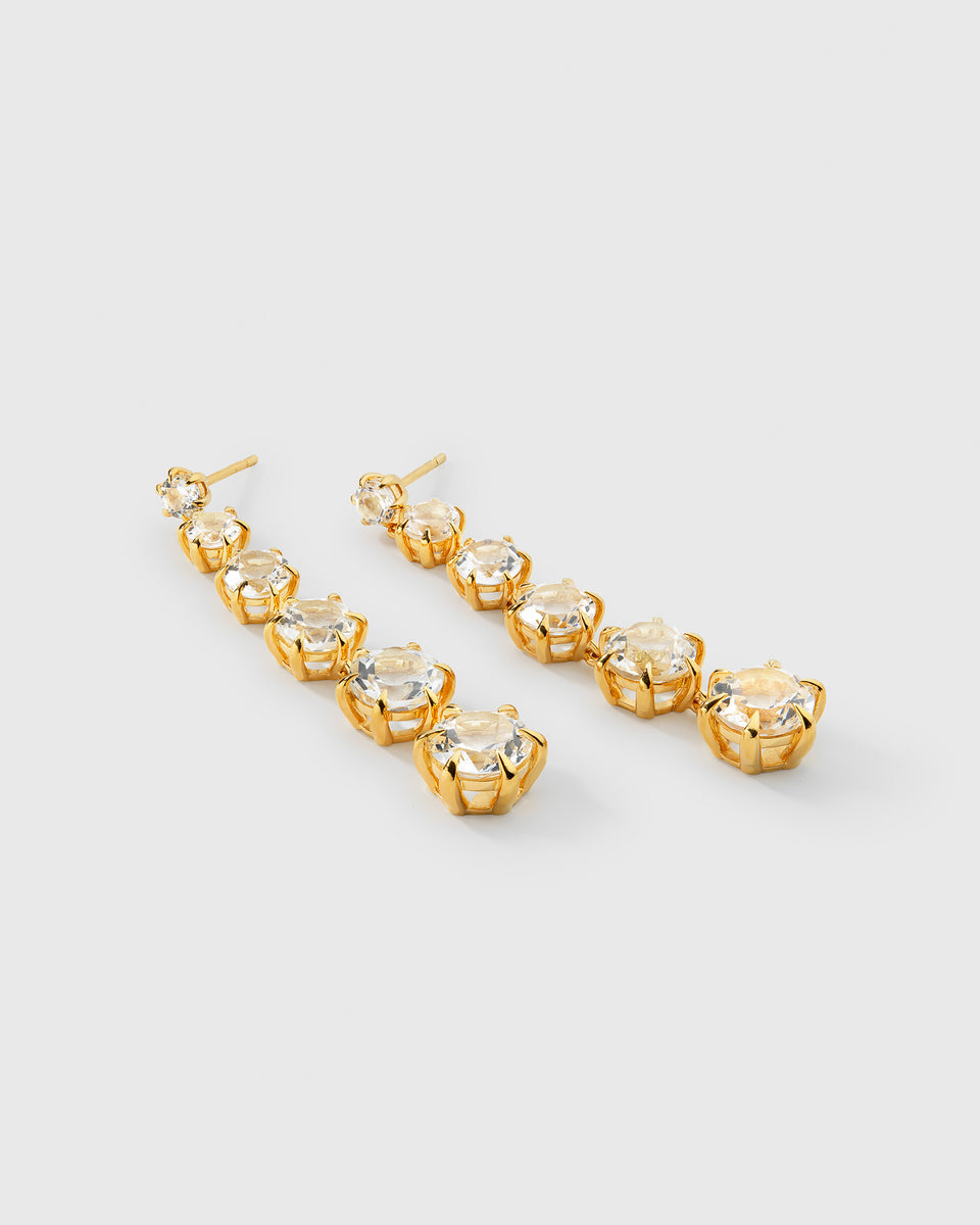 Valora Long Earrings Gold
