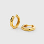 Cavelle Structured Hoops Gold