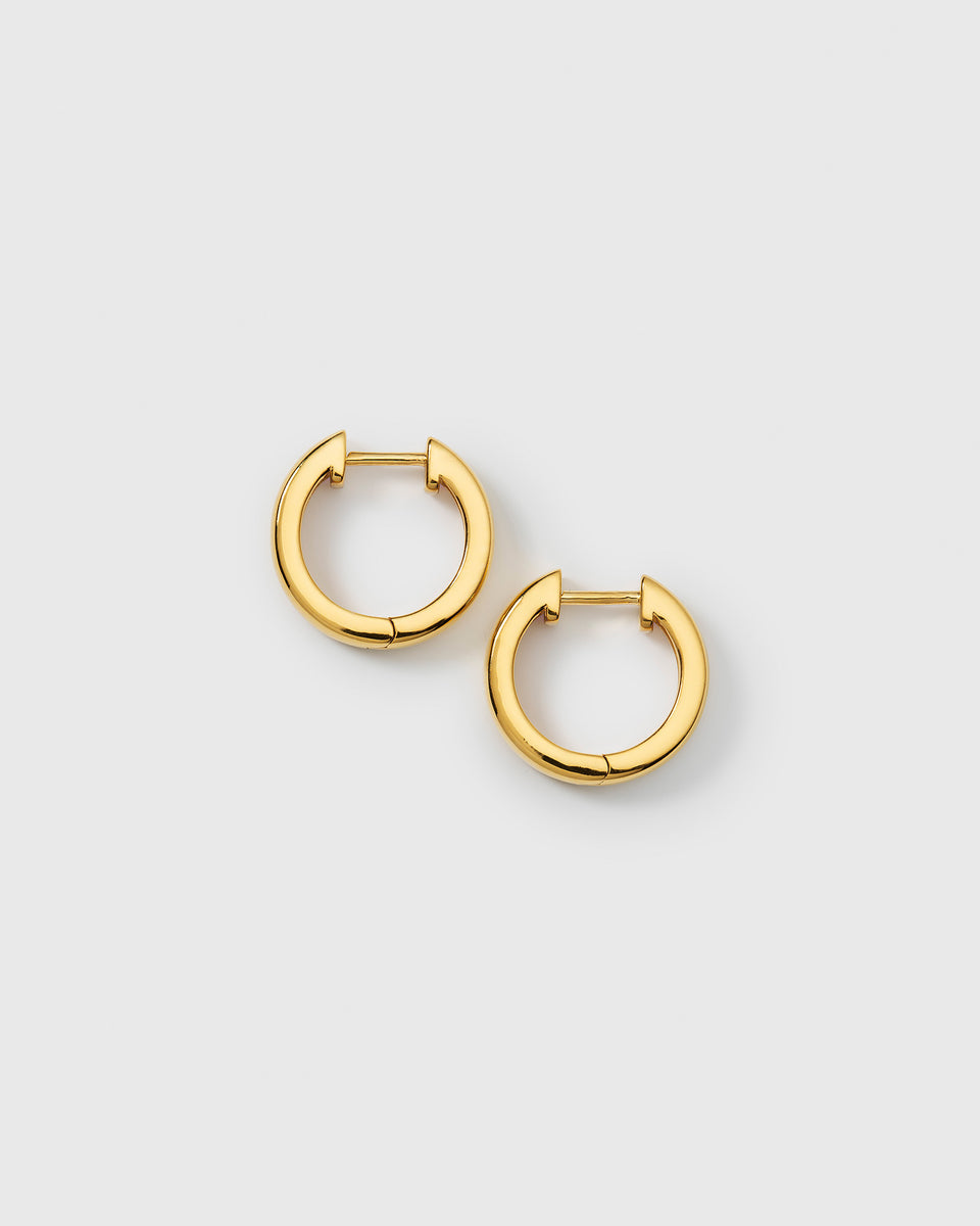 Cavelle Big Plain Hoops Gold