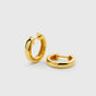 Cavelle Big Plain Hoops Gold