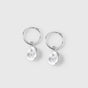 Minimalistica Hammered Earrings Silver