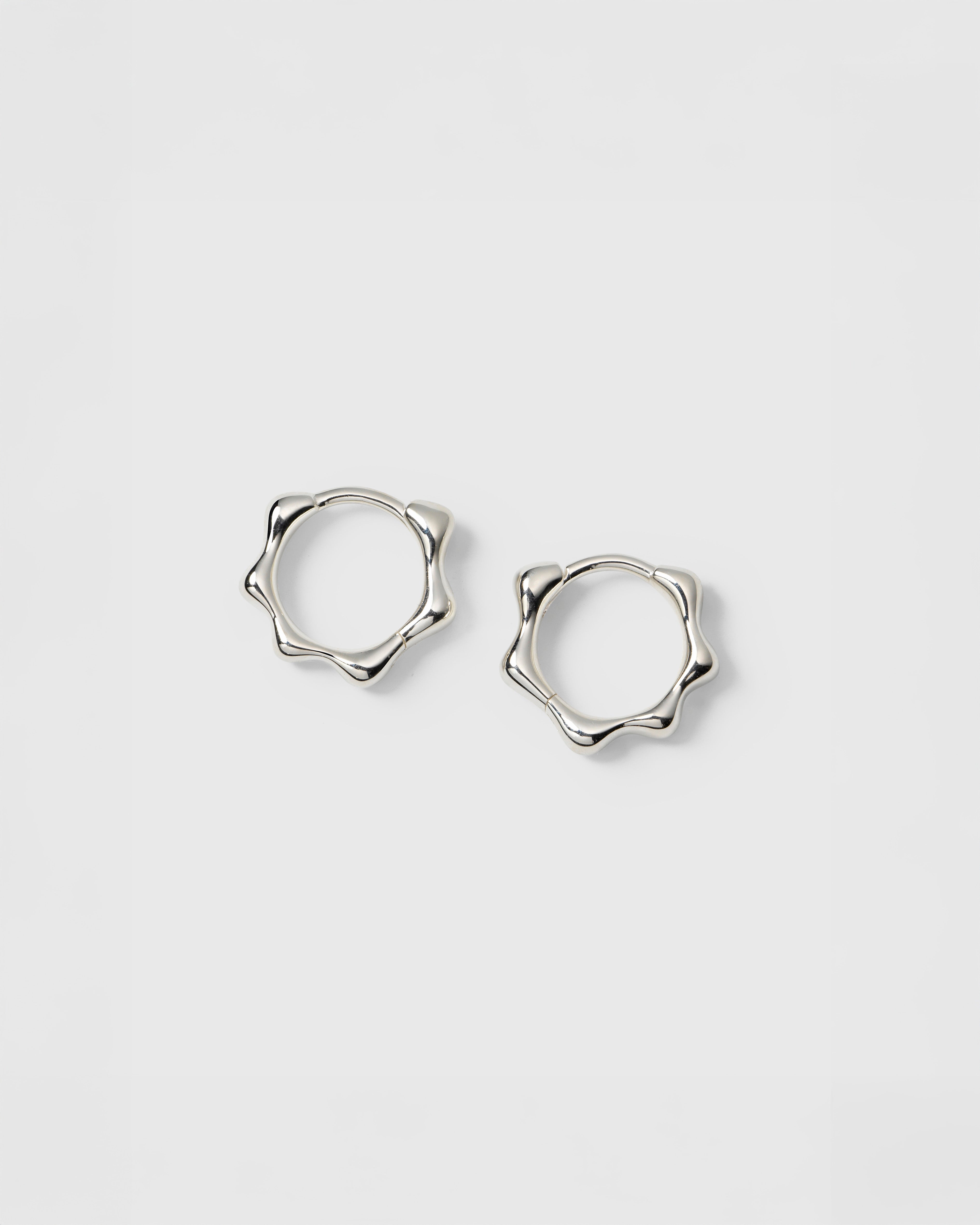 Florentina Small Hoops Silver