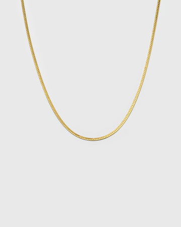Herringbone Necklace Gold