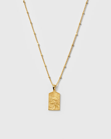 Lucky Coin Keep Dreaming Necklace Gold