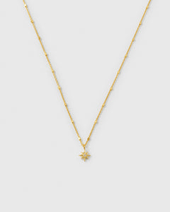 North Star Necklace Gold