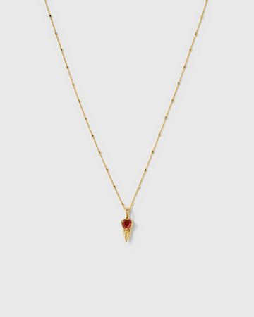 Mrs H Spike Necklace Gold