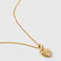 Sunburst Heart Necklace Gold