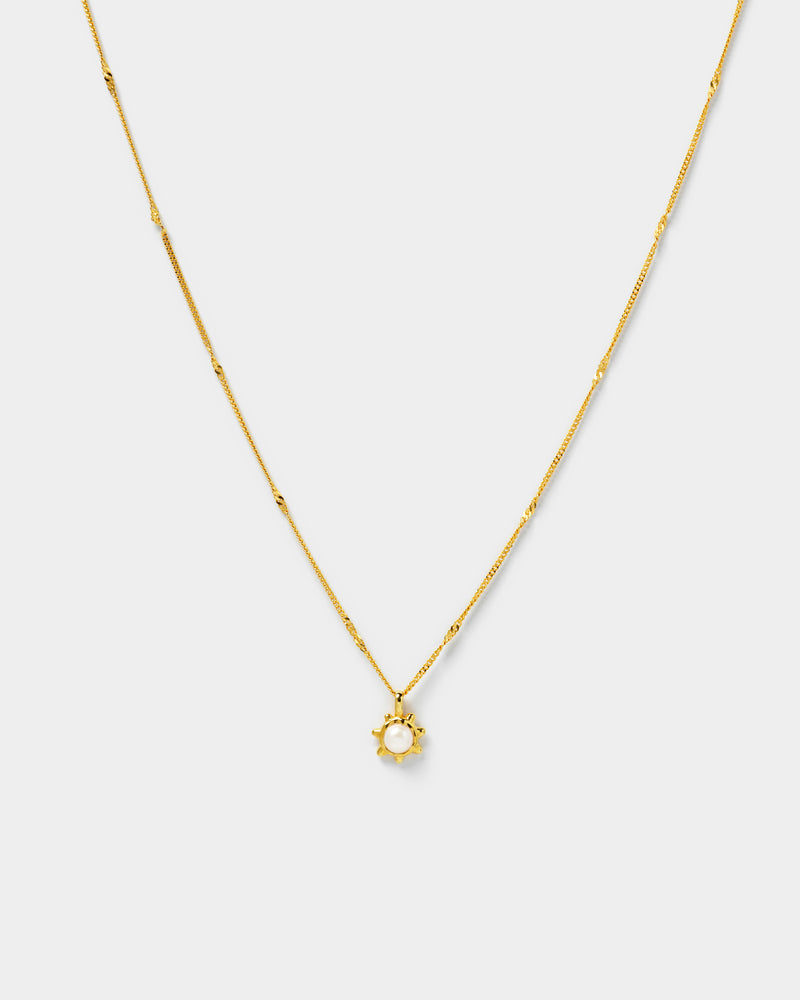 Florentina Pearl Necklace Gold