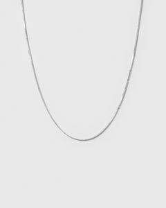 Beloved Short Box Chain Silver