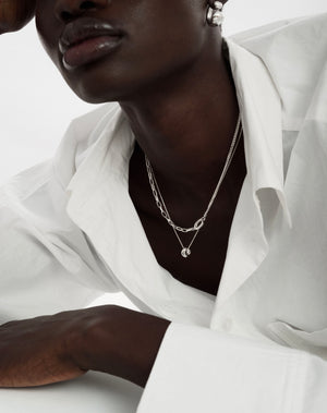 Harvey Heavy Necklace Silver