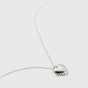 True Love Spike Heart Necklace Silver