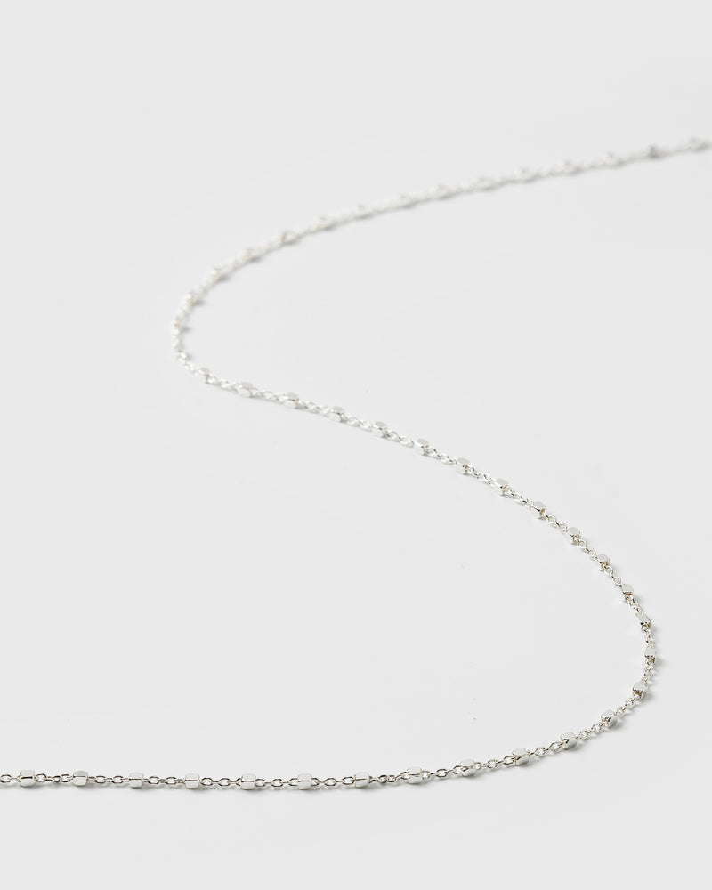 Sheer Station Necklace Silver
