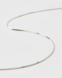 Sheer Mirror Necklace Silver