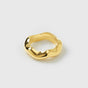 Bolded Wavy Ring Gold