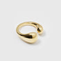 Bolded Drops Ring Gold