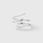 Sparkle Wrap Ring Silver